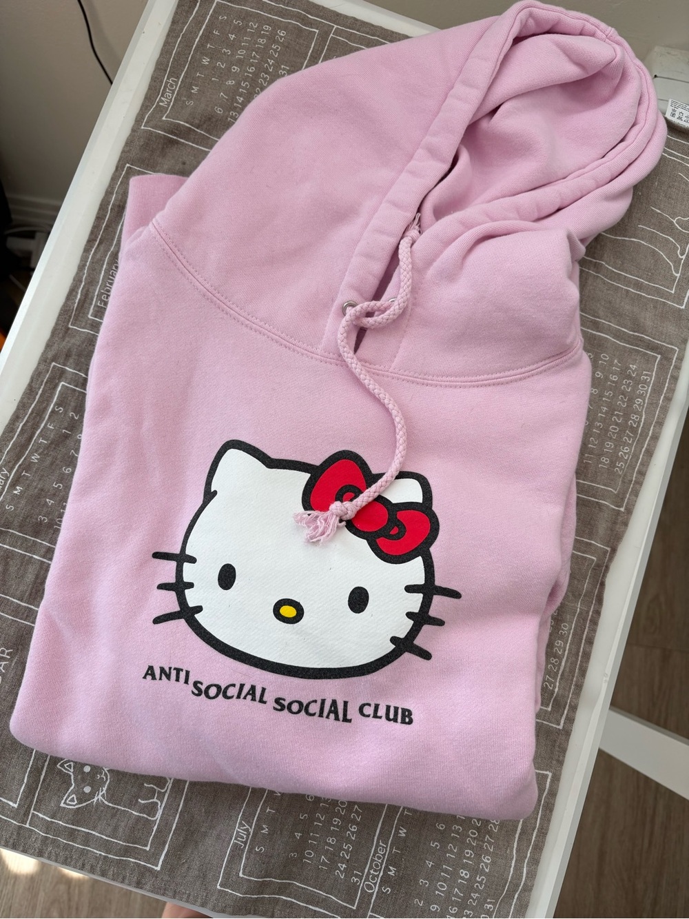 Anti Social Social Club x Hello Kitty Weird Hoodie - Light Pink